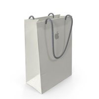 Small Apple Retail Paper Bag PNG & PSD Images
