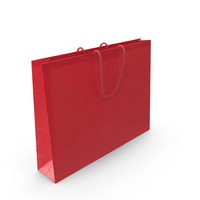 Red Paper Retail Bag PNG & PSD Images