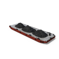 Transport Barge with Cargo PNG & PSD Images