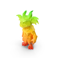 Low Poly Stylized Dragon PNG & PSD Images