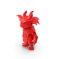 Low Poly Stylized Dragon PNG & PSD Images