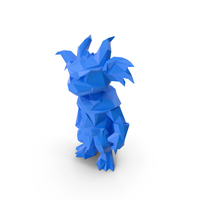 Low Poly Stylized Dragon PNG & PSD Images