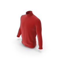 Red Turtleneck Shirt Men PNG & PSD Images