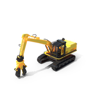 Demolition Excavator PNG & PSD Images