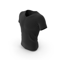 Black V Neck T Shirt Men PNG & PSD Images