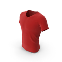 Red V Neck T Shirt Men PNG & PSD Images