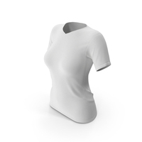 V Neck T shirt Women PNG & PSD Images