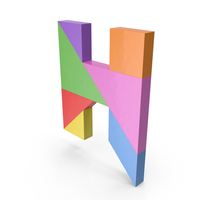 Tangram Letter H PNG & PSD Images