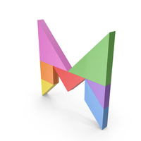 Tangram Letter M PNG & PSD Images