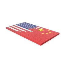 USA Flag And China Flag Puzzle PNG & PSD Images