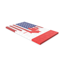 USA Flag And Canada Flag Puzzle PNG & PSD Images