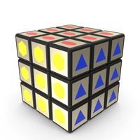 Rubik's Cube With Shapes PNG & PSD Images