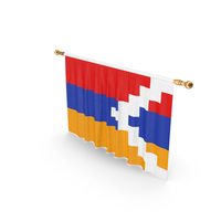 Artsakh Country Flag Hanging PNG & PSD Images
