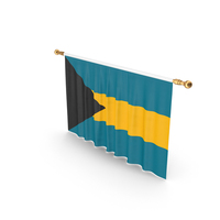 Bahamas Country Flag Hanging PNG & PSD Images