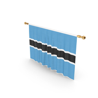 Botswana Country Flag Hanging PNG & PSD Images