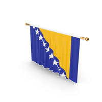 Bosnia And Herzegovina Country Flag Hanging PNG & PSD Images