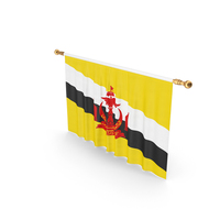 Brunei Country Flag Hanging PNG & PSD Images