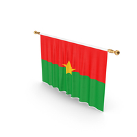 Burkina Faso Country Flag Hanging PNG & PSD Images