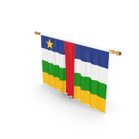Central African Republic Country Flag Hanging PNG & PSD Images