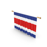 Costa Rica Country Flag Hanging PNG & PSD Images