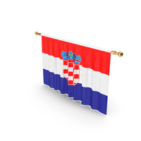 Croatia Country Flag Hanging PNG & PSD Images