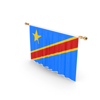 Democratic Republic Of Congo Country Flag Hanging PNG & PSD Images