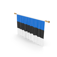 Estonia Country Flag Hanging PNG & PSD Images