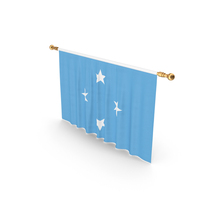 Federated States Of Micronesia Country Flag Hanging PNG & PSD Images