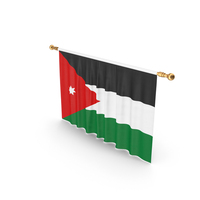 Jordan Country Flag Hanging PNG & PSD Images