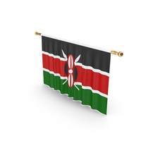 Kenya Country Flag Hanging PNG & PSD Images