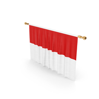 Monaco Country Flag Hanging PNG & PSD Images
