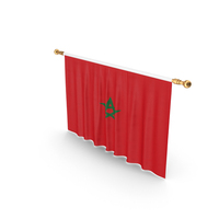 Morocco Country Flag Hanging PNG & PSD Images