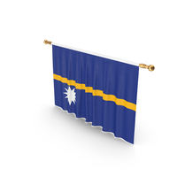 Nauru Country Flag Hanging PNG & PSD Images