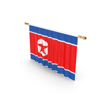 North Korea Country Flag Hanging PNG & PSD Images