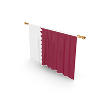 Qatar Country Flag Hanging PNG & PSD Images