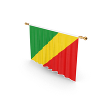 Republic Of Congo Country Flag Hanging PNG & PSD Images