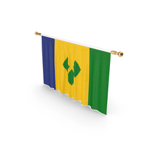 Saint Vincent And The Grenadines Country Flag Hanging PNG & PSD Images