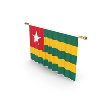 Togo Country Flag Hanging PNG & PSD Images