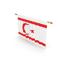Turkish Republic Of Northern Cyprus Country Flag Hanging PNG & PSD Images