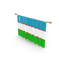 Uzbekistan Country Flag Hanging PNG & PSD Images