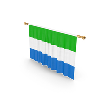 Sierra Leone Country Flag Hanging PNG & PSD Images