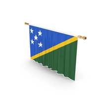 Solomon Islands Country Flag Hanging PNG & PSD Images
