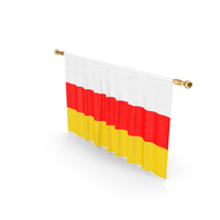South Ossetia Country Flag Hanging PNG & PSD Images