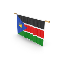 South Sudan Country Flag Hanging PNG & PSD Images