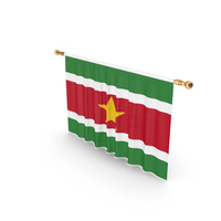 Suriname Country Flag Hanging PNG & PSD Images