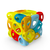 Smooth Voronoi Cube Cells PNG & PSD Images