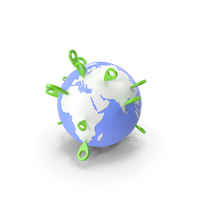Earth Globe Locations PNG & PSD Images