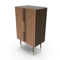 Crimped Gold Leaf Wardrobe PNG & PSD Images