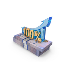 100 Percent Arrow Growth On Saudi 500 Riyals Money Notes PNG & PSD Images