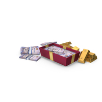 Box Gold Biscuits Lots Saudi 500 Riyals Money Notes PNG & PSD Images